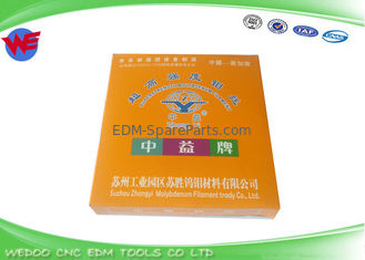 Moly Wire Wire EDM Sarf Malzemeleri Boyutlar 0.18mm * 2000M / Biriktirme Uzunluğu